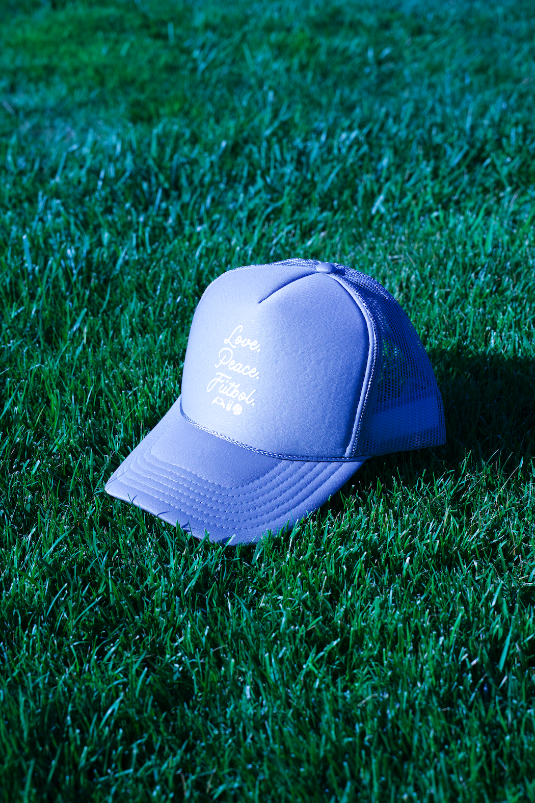 Love. Peace. Futbol. Trucker Snapback Hat